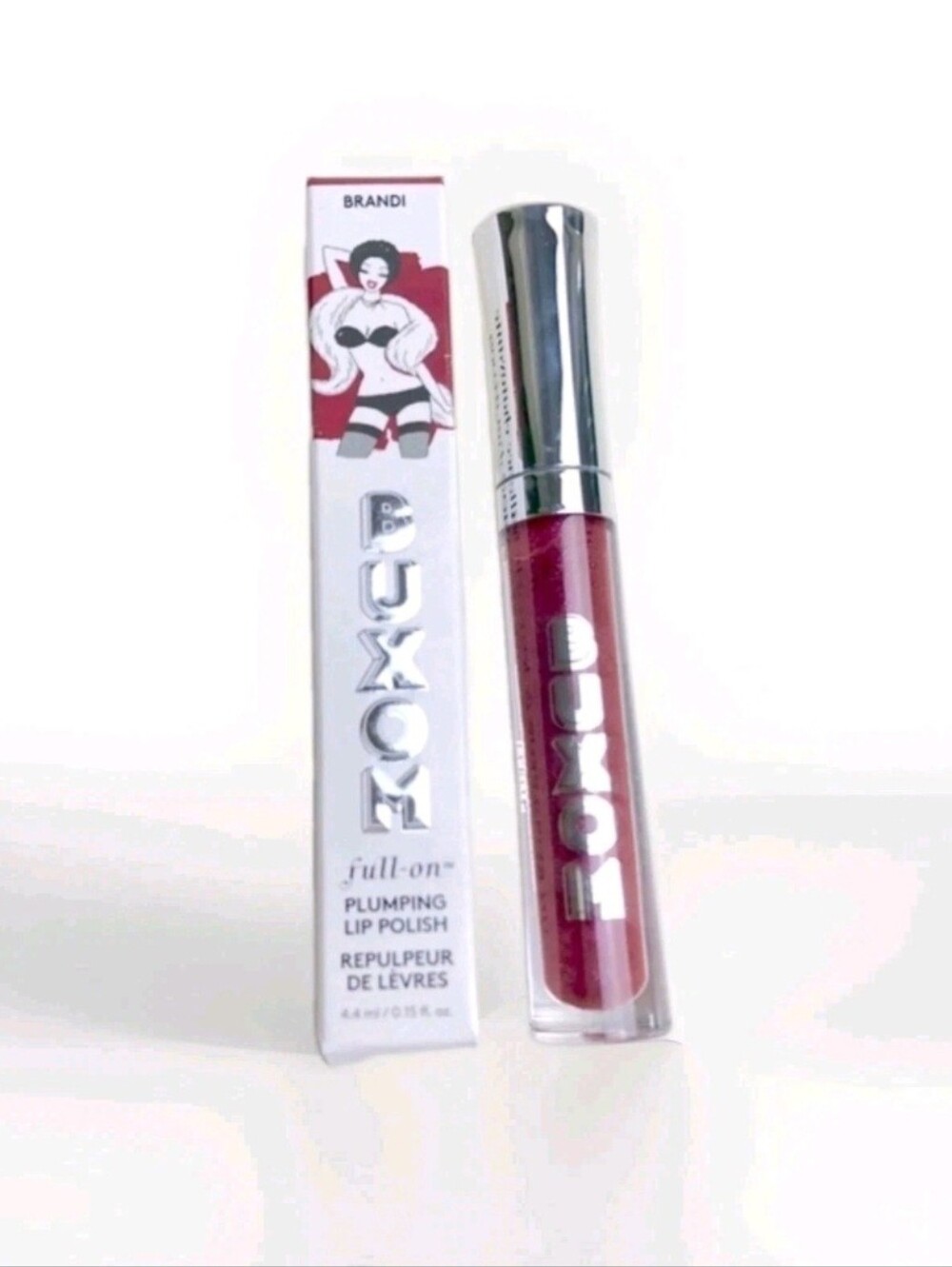 NIB Buxom Full-On Plumping Lip Polish Gloss  Brandi Sheer Shimmer 0.15 Oz